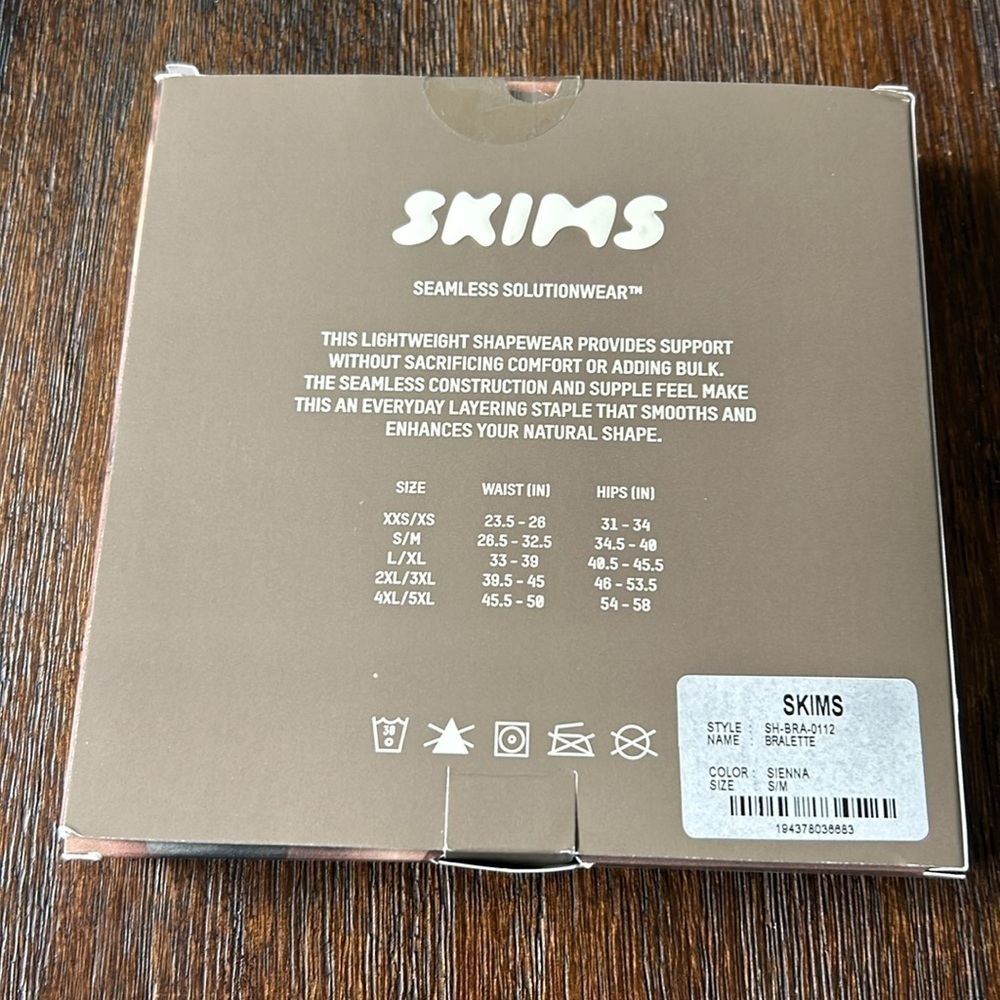 Nib skims bralette in sienna size s/m - Picture 2 of 3